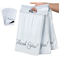 60 bolsas de plástico para correo- 30 x 40 cm + 5 cm + 7 cm- bolsas de transporte «Thank you» para envolver postales…